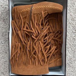 Rust Fringe boots -8.5